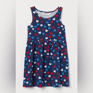 H&M - Patterned Heart Cotton Dress